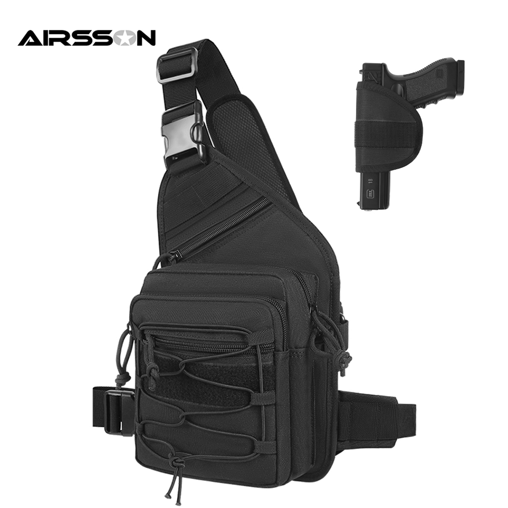 Edc Concealed Carry Sling Bag - Outdoorowa kabura na broń Ukryty uchwyt