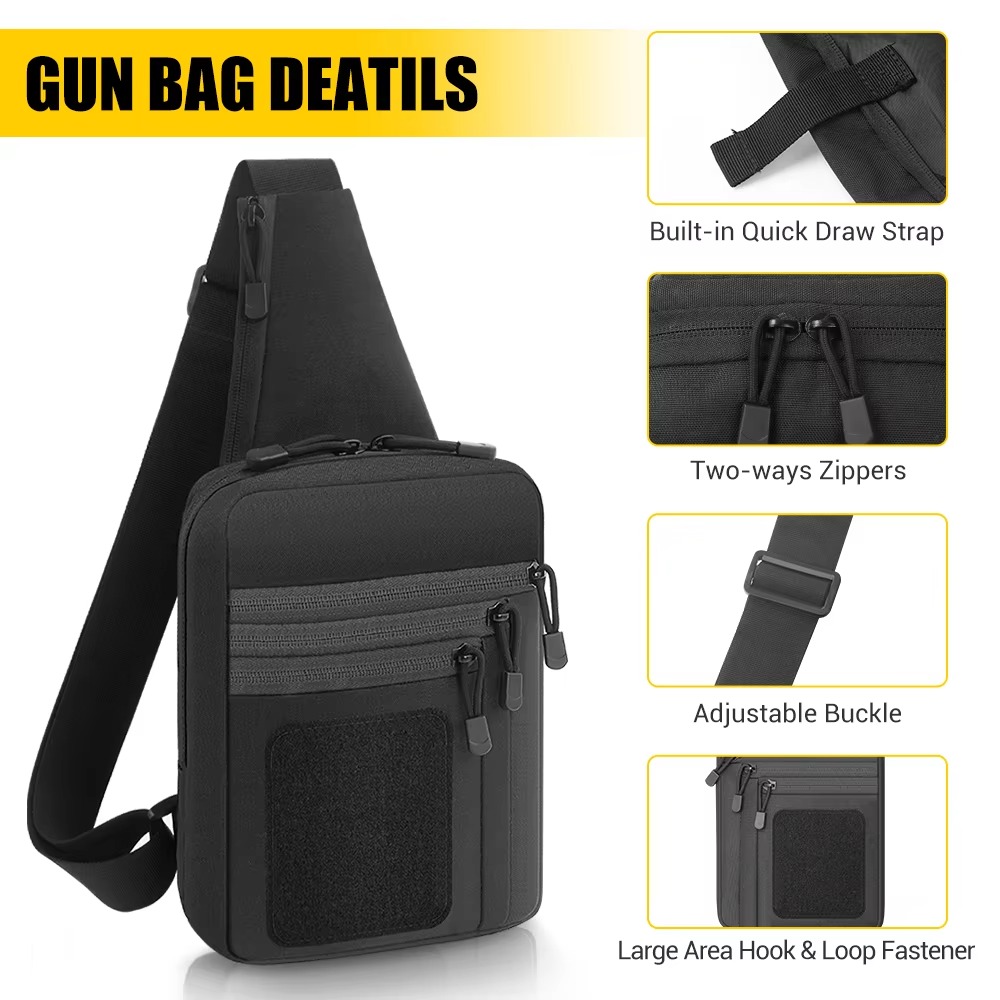 Taktyczna torba na pistolet, k – Edc Concealed Carry Sling Bag recenzja i cena