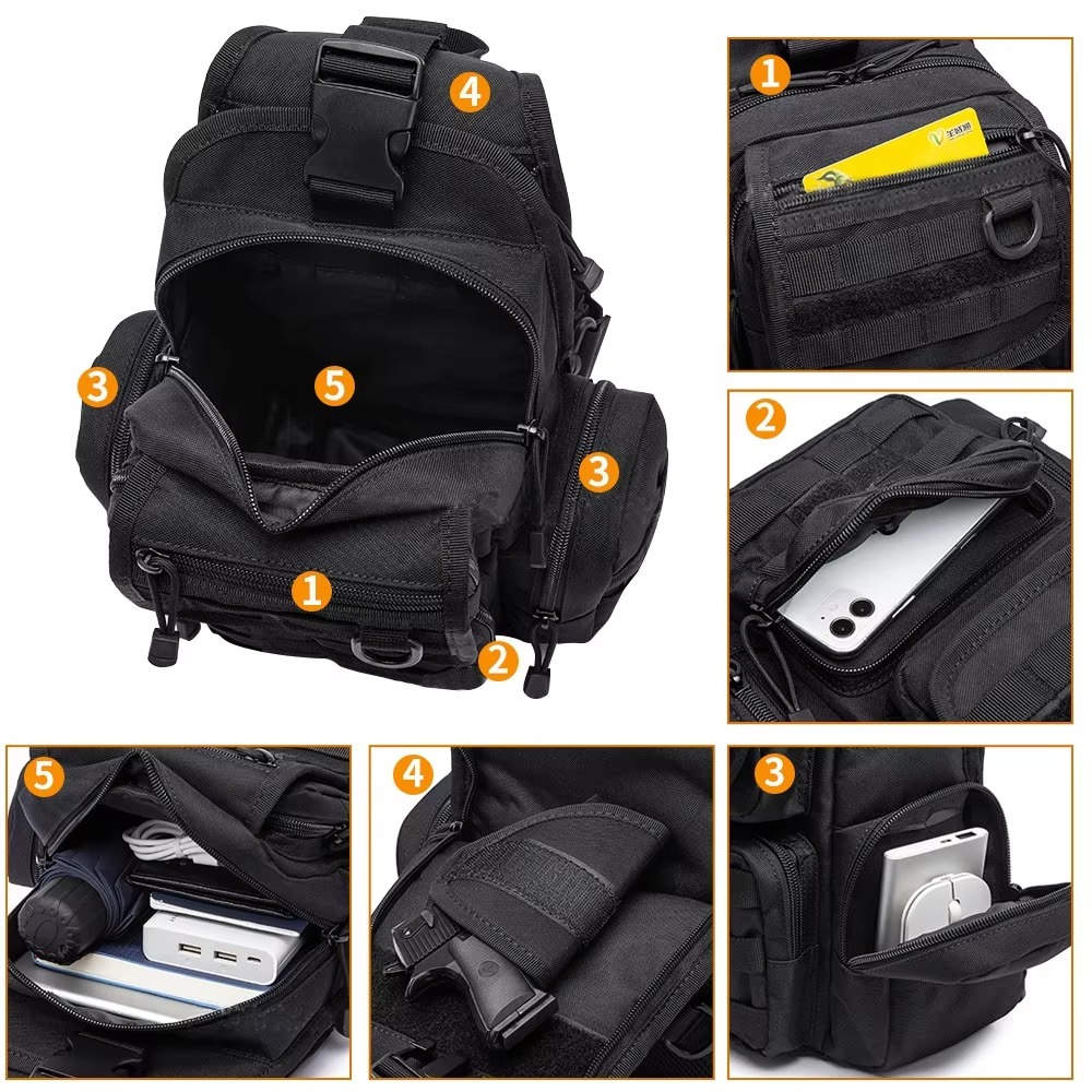 Taktyczna torba na pistolet, t – Edc Concealed Carry Sling Bag recenzja i cena