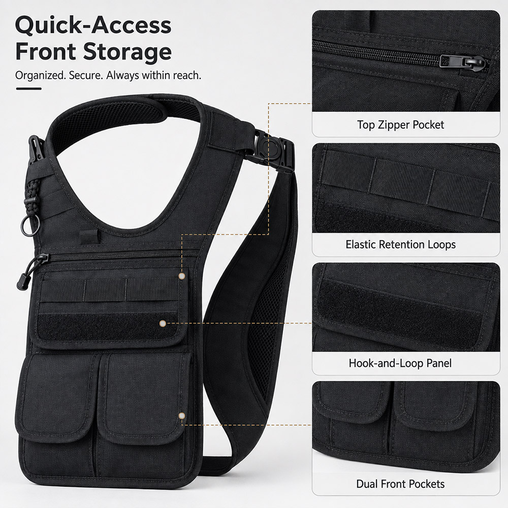 Taktyczna ukryta torba na narz – Edc Concealed Carry Sling Bag recenzja i cena
